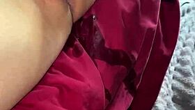 Couple explores toys leading to squirting in interracial amateur session