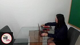 i sucked that big black exchange student's huge cock and made him orgasm with my latina pussy