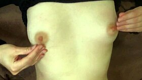 russian girlfriend reveals her charms and dances with tits in real homemade video