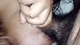 Wow, watch this asian japanese babe give an intense blowjob to her gordita lover!