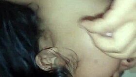 Wow, watch this asian japanese babe give an intense blowjob to her gordita lover!