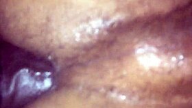 Ebony gay stud gets rough bareback fucking upside down