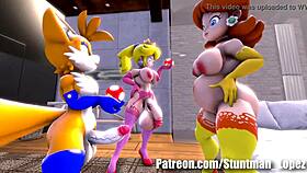 Yo, these horny princesses are craving some wild anal action!