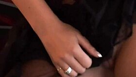 Natural lacie hart poses with tattoos and piercings in group scenes