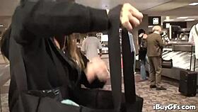 Busty pornstar Rachel Roxxx poses in shower, teasing with big tits and shaved pussy