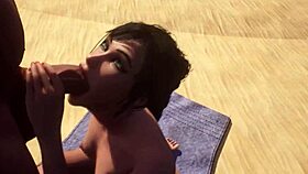 Hijastra Seduces Padrastro on Beach Vacation with Intense Action