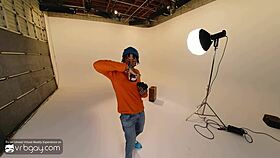 Michael Boston, that gay muscle model, is eager to fuck the new photographer in this VR porn scene.