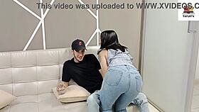 i feel my stepsister sucking my dick so passionately, her colombian big ass squirting cum everywhere - part 1