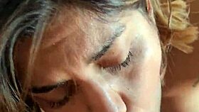 delicious morning blowjob with this latina teen slut