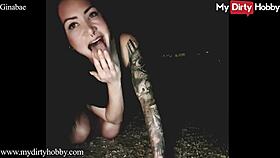 ginabae teases fans with deepthroat skills in dirty hobby