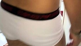 Latina milf sucks dick before anal fucking