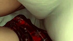 powerful cumshot lands on her juicy ass booty