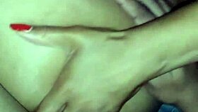 Cheating wife bent over for doggystyle fucking and creampie by homeboy