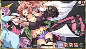 gif of maho from koihime musou in light armor