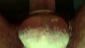 My cock fills the condom during that anal fuck.