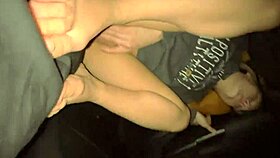 wife gets butt fucked by big dick in the back seat