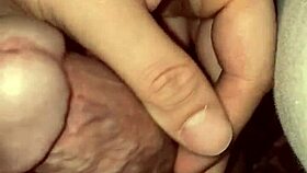 powerful cumshot lands on her juicy ass booty
