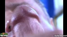 i'm adam hart, that hot gay athlete, jerking my cock in the gym