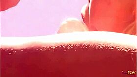 Watch These Blonde Lesbians Lick Pussy in the Bath! Then They Strapon Fuck!