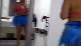 Watch this latina blonde couple kiss and assfuck on webcam?