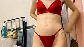 teens gather for a fun lingerie party at home