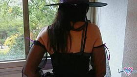 i ripped her clothes and creampied her tight pussy for halloween