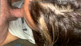 Amateur Latina sucks cock like a whore