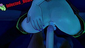 Sun tempts Blake with intense anal pleasure in hentai style