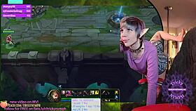 tricky nymph plays league of legends on chaturbate at level 25 as jinx