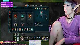 tricky nymph plays league of legends on chaturbate at level 25 as jinx