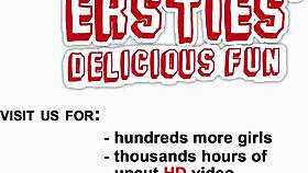 girls enjoy anal christmas with doggystyle and masturbation