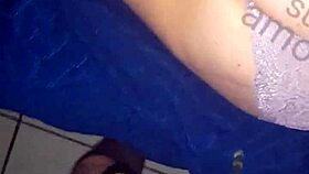 my girlfriend's hot ass in that thong gets me stroking hard