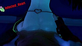 Sun tempts Blake with intense anal pleasure in hentai style