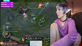 tricky nymph plays league of legends on chaturbate at level 25 as jinx