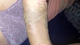 my girlfriend's hot ass in that thong gets me stroking hard