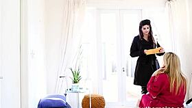 Australian pornstar uses toys on submissive lesbian