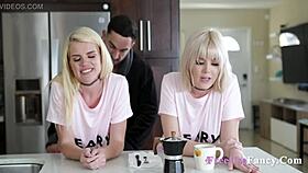 Intense Freeuse Assault on Eloped Stepsis in Group Threesome