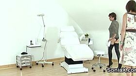 British MILF Gill Ellis Teases with Huge Tits