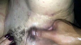 Practicing self-pleasure techniques with fingers