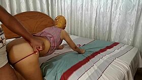 close up of my horny girlfriend getting doggystyled and creampied in our homemade video