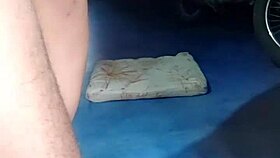 husband comes home, finds wife sweeping, can't resist blowjob then fucks sweet pussy