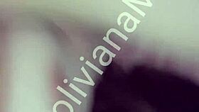 Latina babe inserts eggplant into pussy during video call on bolivianamimi.com.