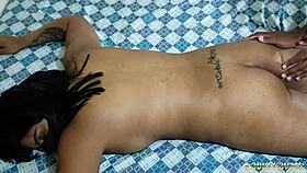 nicoly mattos, got intense orgasms from a wild massage at salvaley space.