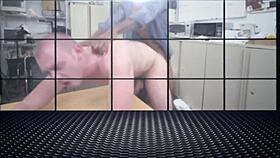 Nerdy queer sucking big black dick in interracial gay casting scene 😏🍆