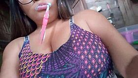 Milf cleans her sexy body in the morning, vagina tight and ready for homemade porn action.