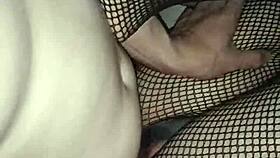 i fucked that 19 year old's feet in fishnet stockings, it was hot