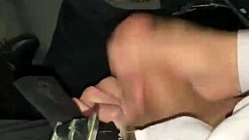 I'm in the car with the pastor getting a rough blowjob and facial.