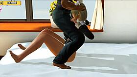 hentai 3d features bbc and nun in intense scenes