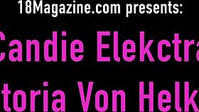Victoria Von HELKINE stars as a blonde cosplay queen licking in costume