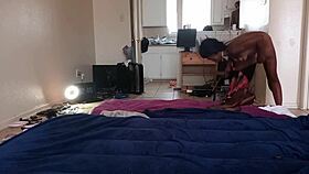 curvy caramel milf takes a relaxing shower